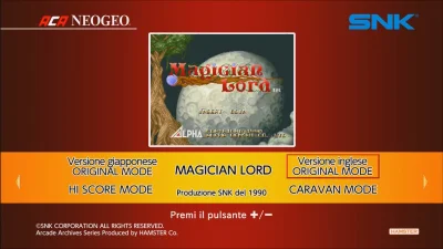 Aca Neogeo Magician Lord box art
