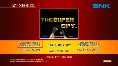 Aca Neogeo The Super Spy box art