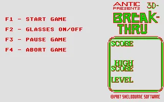 3D Break-Thru box art