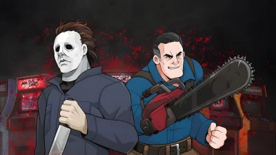 RetroRealms Double Feature: Halloween and Ash vs Evil Dead box art
