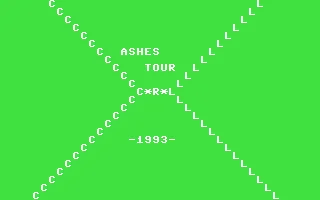 Ashes Tour 1993 box art