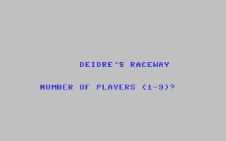 Deidre's Raceway box art