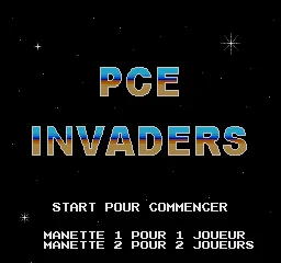 PCE Invaders box art