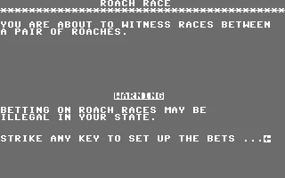 Roach Race box art