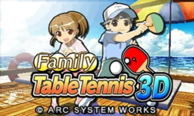 Family Table Tennis 3D box art