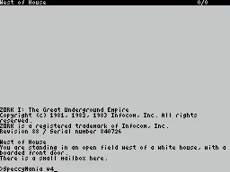 Zork 1 - The Great Underground Empire box art