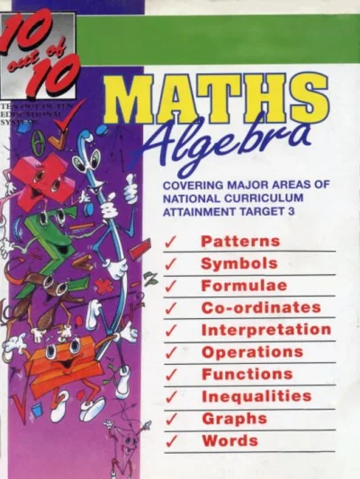 10 out of 10: Maths Algebra box art