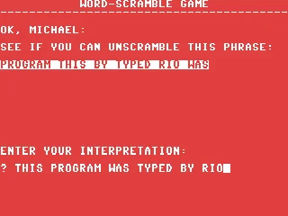 Word-Scramble Game box art