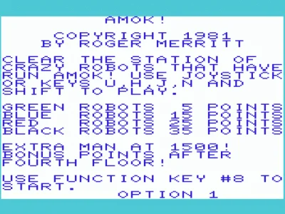 Amok! box art