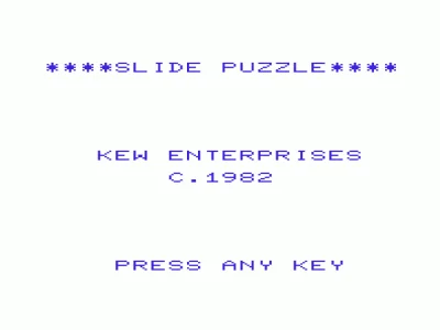 Slide Puzzle box art