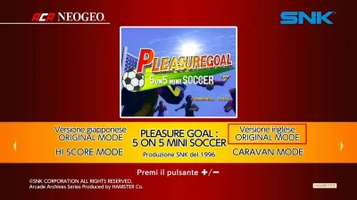 Aca Neogeo Pleasure Goal - 5 On 5 Mini Soccer box art
