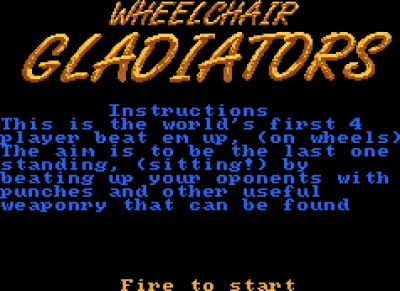 Wheelchair Gladiators box art