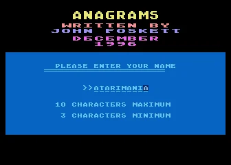 Anagrams box art