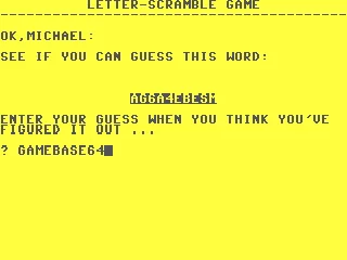 Letter-Scramble Game box art