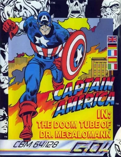 Captain America in: The Doom Tube of Dr. Megalomann box art
