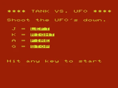 Tank vs Ufo box art