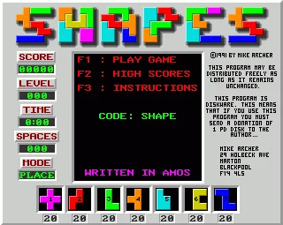 Shapes box art