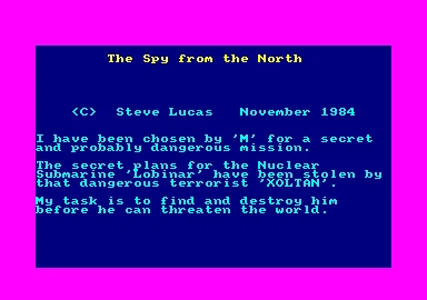 Spy From The North, The box art