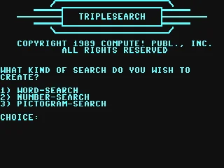 Triplesearch box art