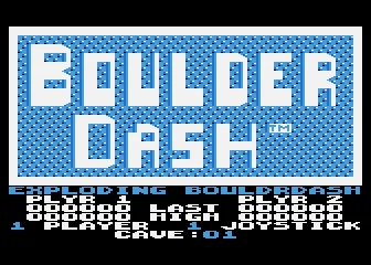 Exploding Boulder Dash box art