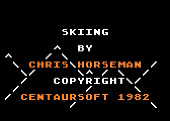 Skiing box art