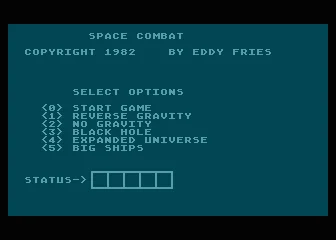 Space Combat box art