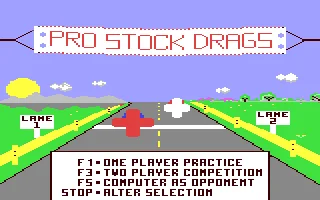 Pro Stock Drags box art