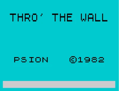Thro The Wall box art
