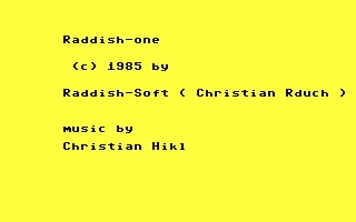 Raddish-One box art