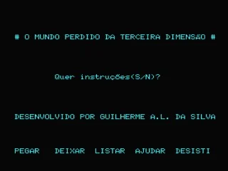 Mundo Perdido Da 3a Dimensao, O box art
