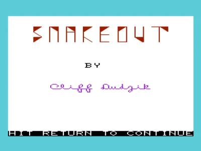 Snakeout box art