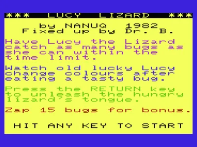 Lucy Lizard box art