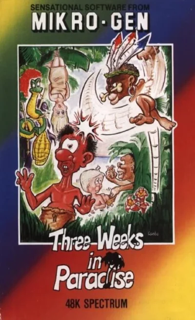 Three Weeks in Paradise box art