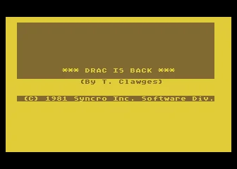 Drac Is Back box art