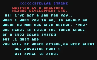 Stellar Strike box art