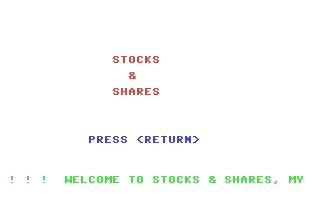 Stocks & Shares box art