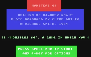 Monsters 64 box art