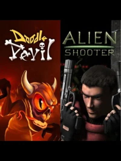 Doodle Devil & Alien Shooter box art
