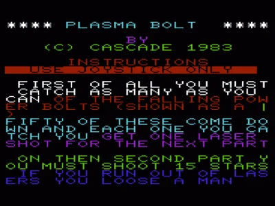 Plasma Bolt box art