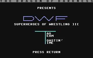 Dwf Superheroes Of Wrestling 3 - Tag Team Toastin' Time box art