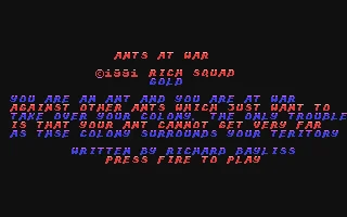 Ants At War box art