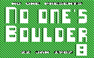 No One's Boulder 08 box art