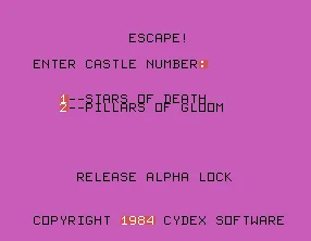 Escape! box art