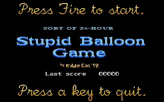 Stupid Balloon Game box art
