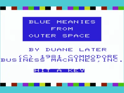 Blue Meanies from Outer Space box art