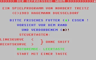 Gefraessige Wurm, Der box art