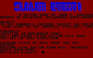 Slalom Event! box art
