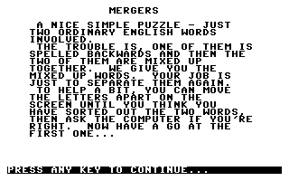 Mergers box art