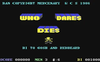 Who Dares Dies box art