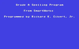 Grade A Spelling Program box art